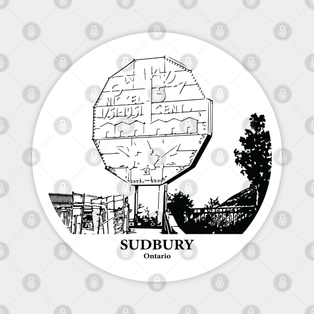 Sudbury - Ontario Magnet by Lakeric